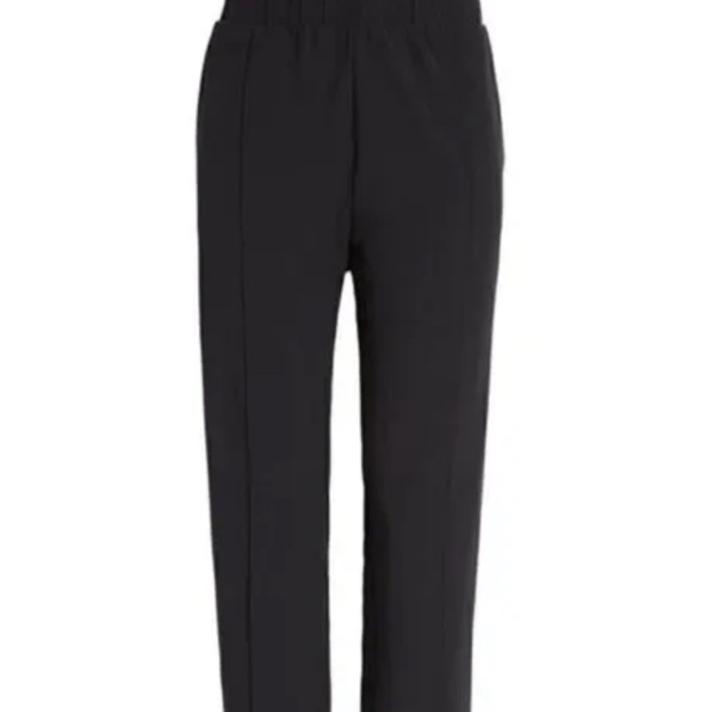 Zella Pintuck Tapered Mock Fly Joggers Black Size XS